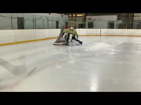 GOALTENDING DRILL - VH drill with a progression