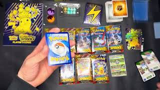 Eli Opens Surging Sparks Pokemon ETB boosterpack 1 of 9 #pokemon #tcg #cardopening #boosterpack 