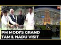 PM Modi At Trichy Airport With Tamil Nadu CM MK Stalin & Jyotiraditya Scindia | India Today News