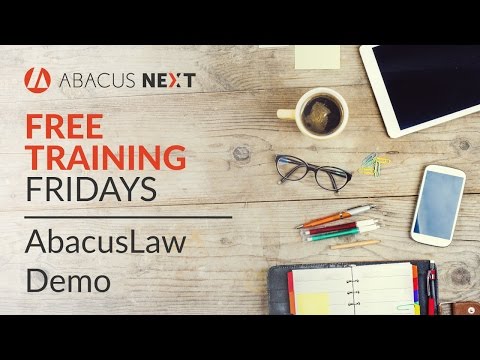Free Training Friday: AbacusLaw Demo