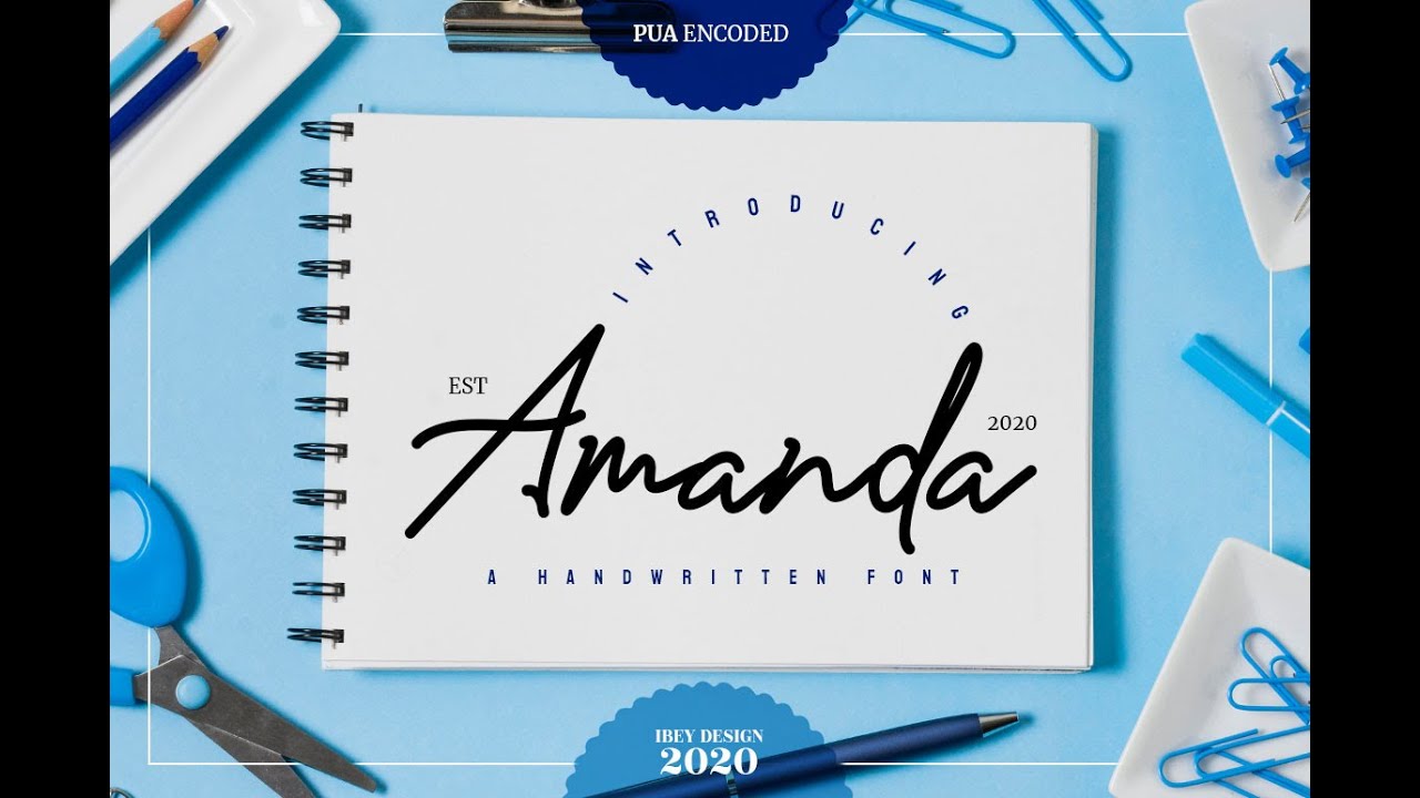 Amanda Handwritten Script Font