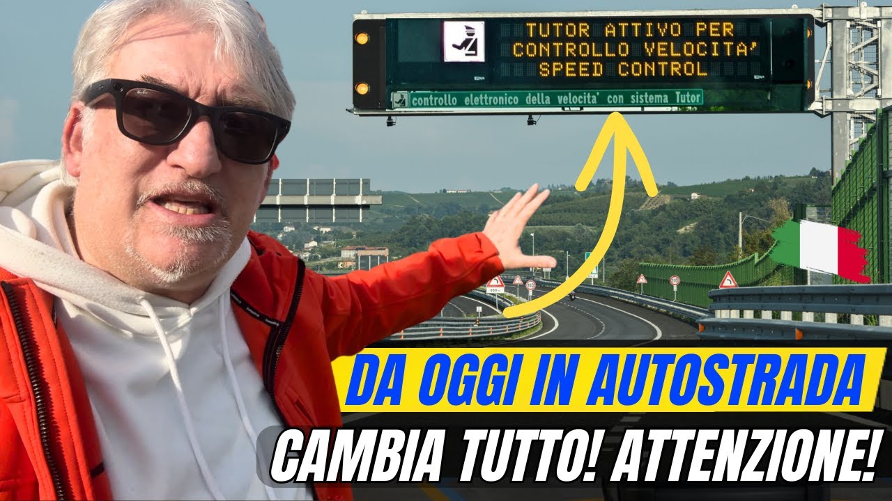 TUTOR 3.0 TOTAL CONTROL ARE ACTIVE FROM TODAY on ITALIAN MOTORWAYS, here's WHERE THEY ARE AND HOW...