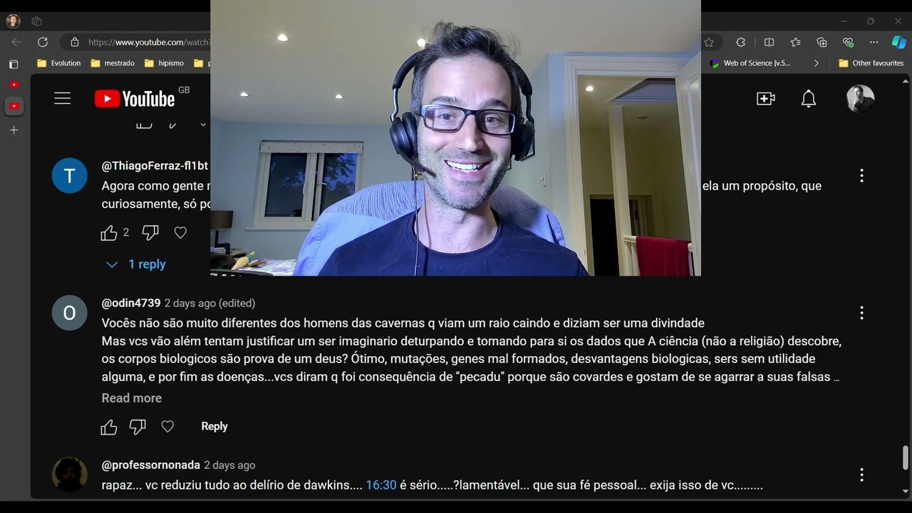 Respondendo ateus revoltados nos comentários dos meus vídeos