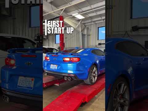 6.2L V8 Camaro SS with a new cat back ATAK exhaust from Borla Performance sounding mean! 🤩