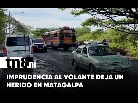 Fuerte accidente deja un lesionado y cuantiosos daños materiales en Matagalpa