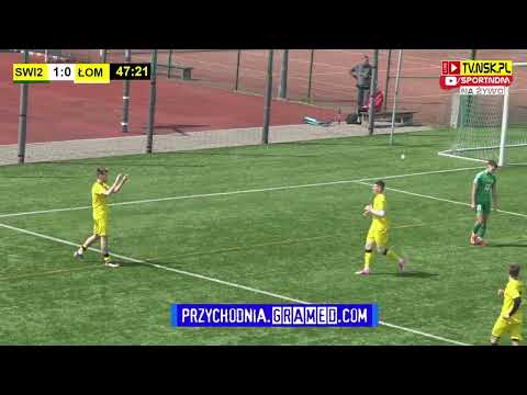 tv.nsk.pl [1:1 Jakub Wardzyński 48] MKS Świt II Nowy Dwór Maz. - KS Łomianki 2:3 (1:0) 2023-05-07
