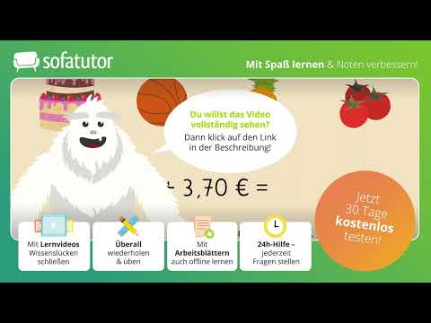 Rechnen mit Geld – Einkaufen einfach erklärt – Mathematik 1. & 2. Klasse