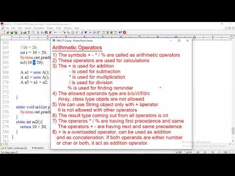 Java Operators | Session 4 | with Interview FAQs OCA Bits | By Mr Hari Krishna