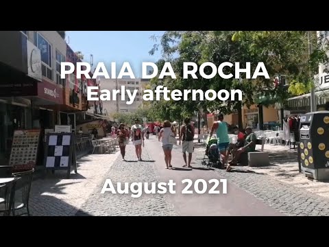 Praia da Rocha Beachline Street Walk August 2021