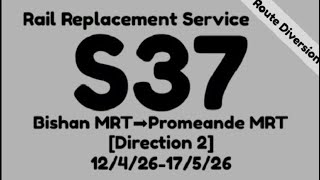 CCL Rail Replacement Service S37 Hyperlapse(D2) 