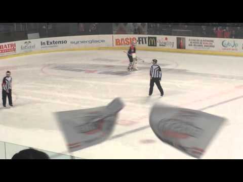 Tirs aux buts des Boxers de Bordeaux et Les Dragons de Rouen le Mardi 19 janvier 2016.