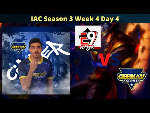 IAC Season 3 Week 4 Day 4 Highlights | E9 vs. GK | Cipher's POV | League of Legends