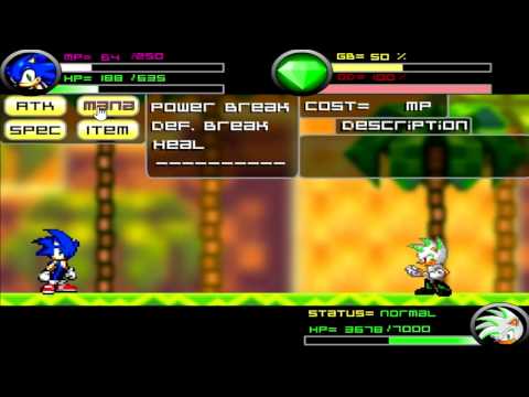 Sonic Final Fantasy X6 Battle HARD MODE [1080p 60fps]