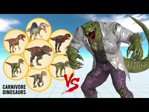 LIZARD MODS Vs Dinosaurs - Animal Revolt Battle Simulator