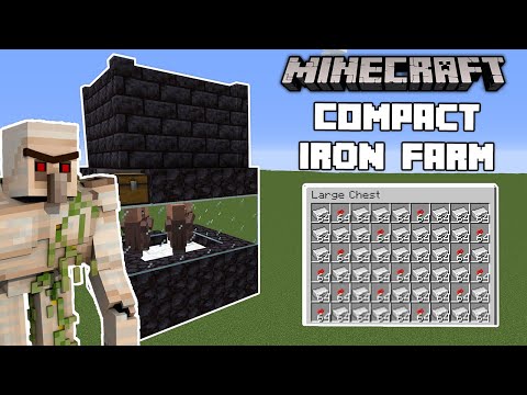 Minecraft: EASY & POWERFUL IRON FARM [1.16+] - No Zombie Needed!