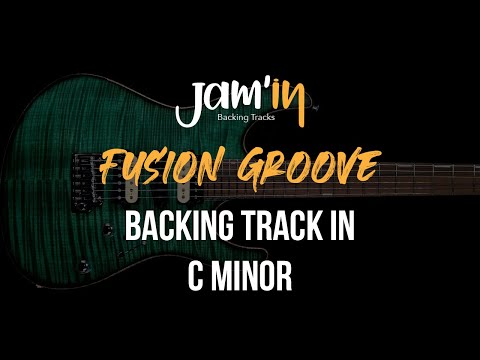 Fusion Groove Guitar Backing Track in C Minor