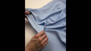 8065-5 Искусственный шёлк матовый цвет Голубой 130 гр/м2, 150 см на YouTube