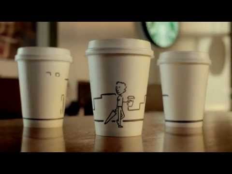 Novo anúncio de TV da Starbucks, Reino Unido.