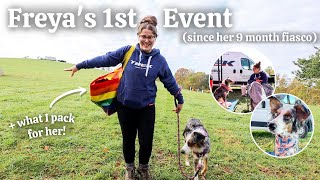 What I Pack for My Aussie for a Weekend Away! Freya's first time back at events!