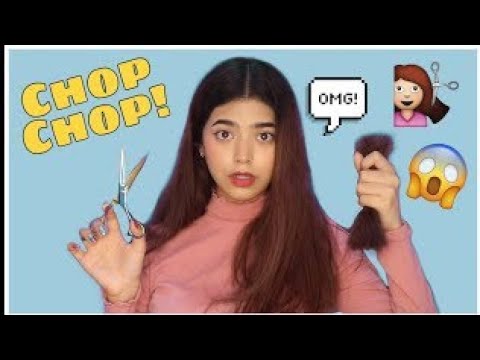 IMPULSIVELY CUTTING MY OWN HAIR ?! || BY JHARNA BHAGWANI