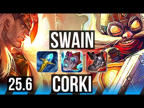 SWAIN vs CORKI (MID) | EUW Master | 25.6