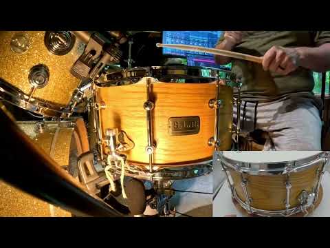 Tama 7x14" S.L.P. Series Backbeat Bubinga Birch Snare Drum image 3