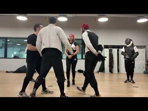 Simulacro de duelo a sable