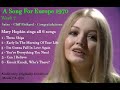 A Song For Europe 1970 United Kingdom Week 7 Mary Hopkin Sings All 6 Songs