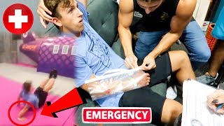 HORRIBLE BROKEN WRIST AT TRAMPOLINE PARK! (GRAPHIC WARNING) // INJURY/FAIL 2017