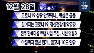 [뉴스투데이] 전주MBC 2020년 12월 28일
