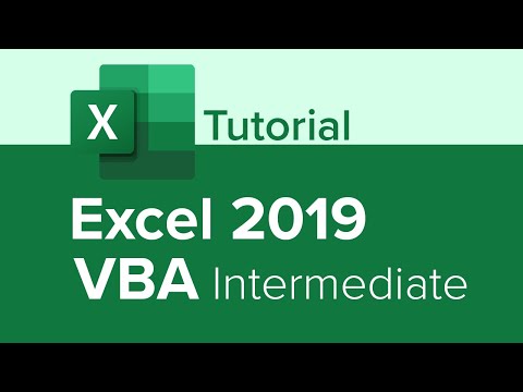 Excel 2019 VBA Beginner Tutorial
