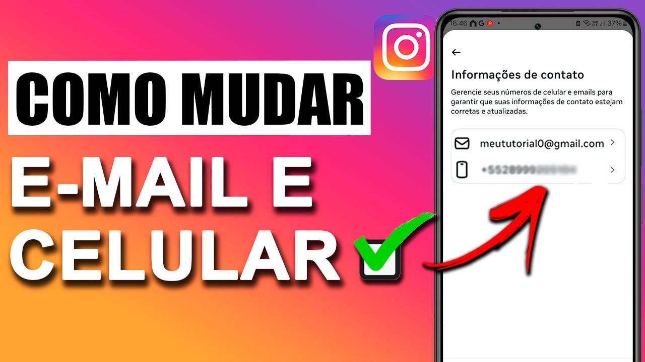 COMO ALTERAR O EMAIL E NÚMERO NO INSTAGRAM