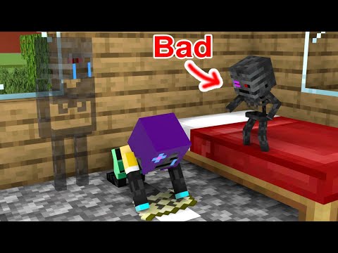 Monster School : Baby Wither Skeleton, Don't Do That - Sad Story - Minecraft Animation