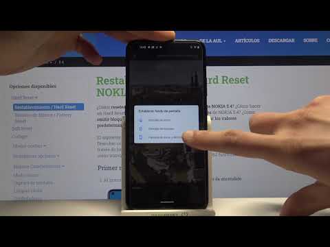 Cómo cambiar fondo de pantalla en NOKIA 5.4 - pantalla inicio, pantalla bloqueo