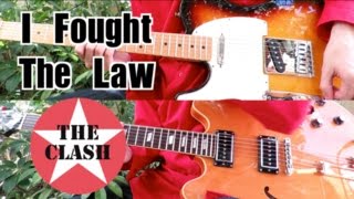 I Fought The Law - The Clash ( Guitar Tab Tutorial &amp; Cover )