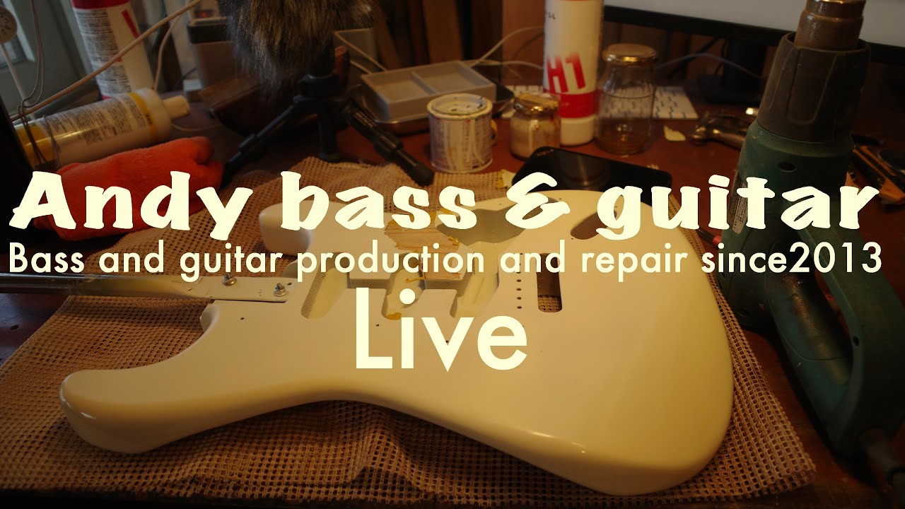 【作業部屋LIVE配信】ストラトの塗装を剥ぐ/Strip the paint off the strat.【Workroom LIVE Streaming】