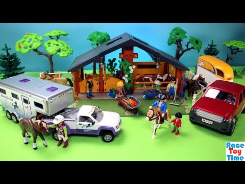 Playmobil Horse and Pony Ranch Playset Build and Play Fun Toys For Kids