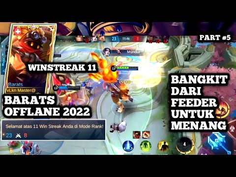 BARATS OFFLANE WINSTREAK 11 ||barats offlaner, barats offlane gameplay