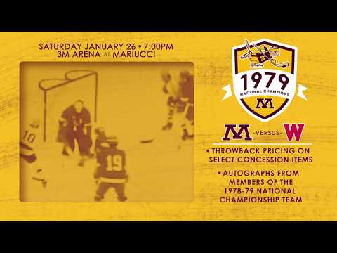 Gopher Hockey to Honor '79 National Championship Team Jan. 26 vs. Badgers!