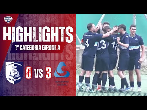 First Category Soccer – Villagrande-Accademia Sulcitana 0-3 (Highlights)
