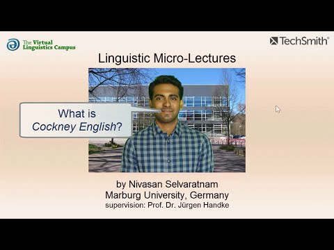 VAR_015 - Linguistic Micro-Lectures: Cockney (English)