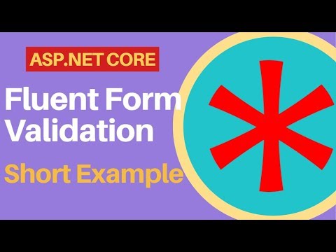 Use Form Fluent Validation in ASP NET Core Within 8 Minutes