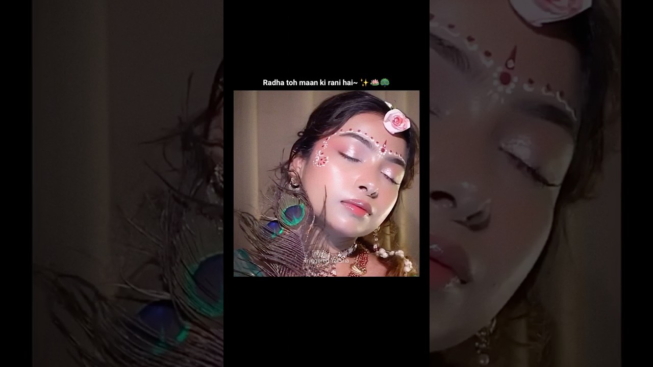 Radha rani~✨💗🦚 #ruchikarathore #radhakrishna #radharani #nischika #beautiful #look #love #ytshorts
