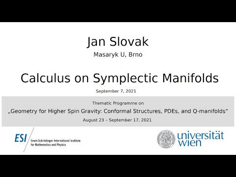 Jan Slovak - Calculus on Symplectic Manifolds
