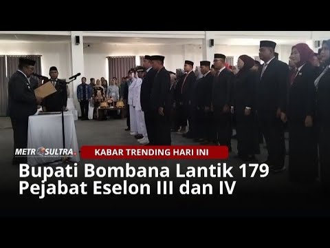 Video: Bupati Bombana Resmi Lantik 179 Pejabat Eselon III dan IV