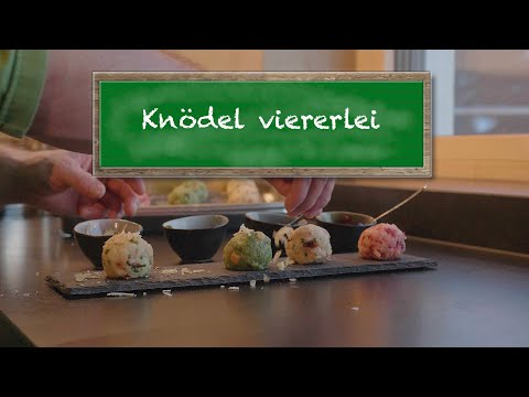 Viererlei Knödel (Speck, Spinat, Käse, Rote Rüben) - Zillertaler Küche -Schmankerlweg Rezeptbüchlein