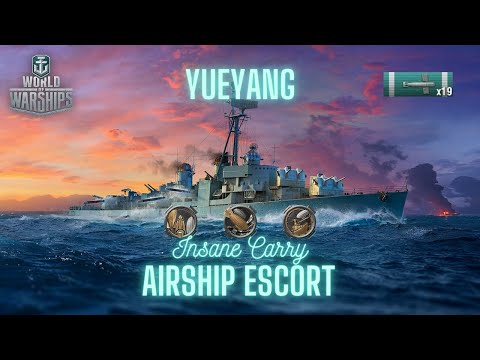 World of Warships - Yueyang: Insane Carry in Airship Escort