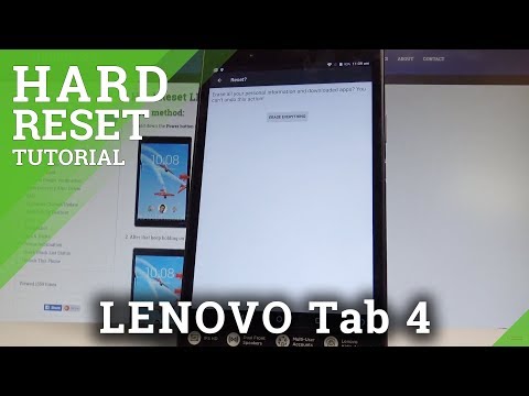 How to Factory Reset LENOVO Tab 4 - Wipe Data / Restore Defaults |HardReset.Info