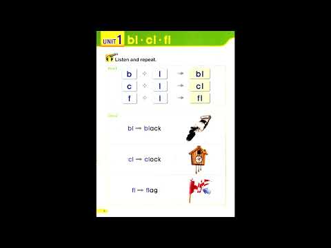 Smart Phonics 4 #phonics 4 page  8  #smart  phonics4  unit1  bl   cl   fl
