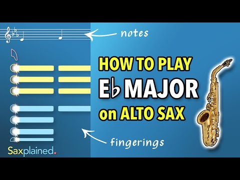 Eb Major Scale Tutorial (Alto Sax) | Saxplained